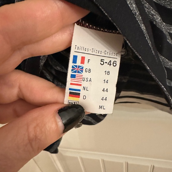 Saint James Black & Gray Striped Turtleneck - Picture 4 of 5